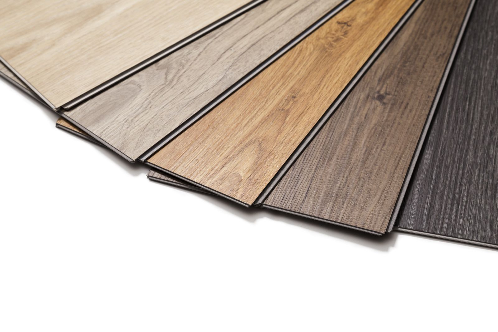 Wood flooring finish samples